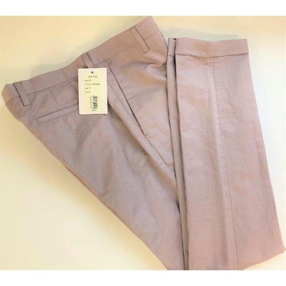 NWT Men Paul Smith Chino Slim Fit Pants Lilac Size 30 Cotton $295 - Picture 3 of 5